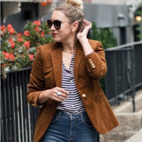 J Crew Campbell Blazer In Corduroy 